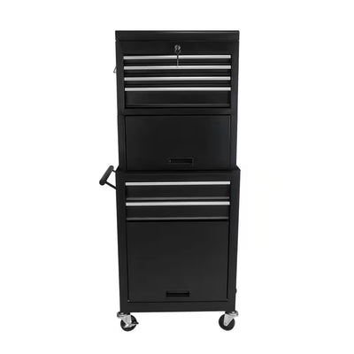 13 In. Tool Cabinet on Wheels, 6-Drawer Lockable Rolling Tool Chest W/ 4 Universal Wheels
